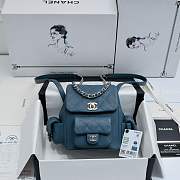 	 Colestore Chanel Duma Cargo Backpack Blue Size 19.5X18X10cm - 1