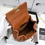 Colestore Chanel 24C Backpack Brown Size 26x22x16cm - 4