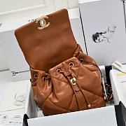 Colestore Chanel 24C Backpack Brown Size 26x22x16cm - 3
