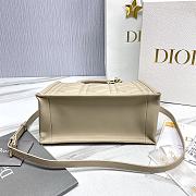 	 Colestore Small Dior Book Tote Beige Calfskin 26.5 x21 x14cm - 3