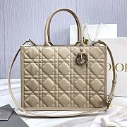 	 Colestore Large Dior Book Tote Beige Calfskin 36.5 x28 x17.5cm - 1