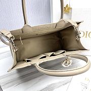 	 Colestore Large Dior Book Tote Beige Calfskin 36.5 x28 x17.5cm - 3