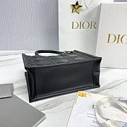 	 Colestore Small Dior Book Tote Black Calfskin 26.5 x21 x14cm - 3
