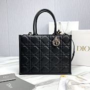 	 Colestore Large Dior Book Tote Black Calfskin 36.5 x28 x17.5cm - 1