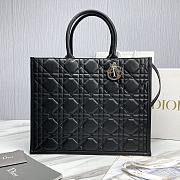 	 Colestore Large Dior Book Tote Black Calfskin 41.5cm - 1
