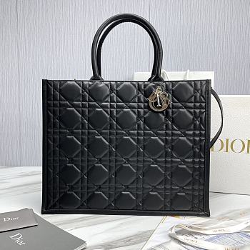 	 Colestore Large Dior Book Tote Black Calfskin 41.5cm