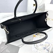 	 Colestore Large Dior Book Tote Black Calfskin 41.5cm - 2