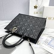 	 Colestore Large Dior Book Tote Black Calfskin 41.5cm - 6
