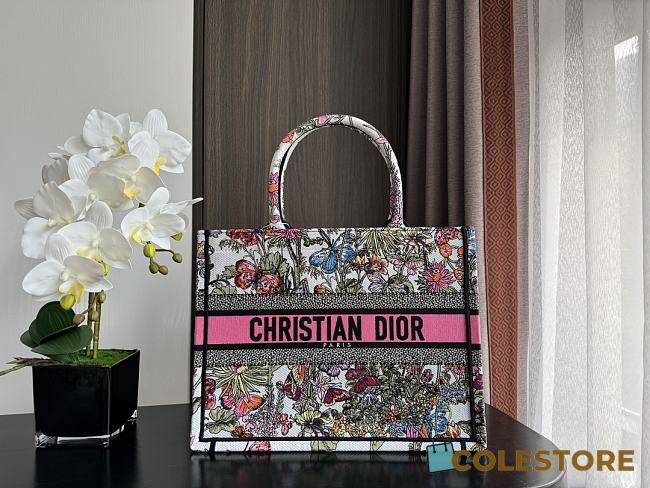 	 Colestore Small Dior Book Tote Butterfly Zodiac 36.5X28X16.5 - 1