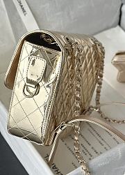 Colestore Chanel Backpack Gold 23.5x18.5x8.5cm - 5