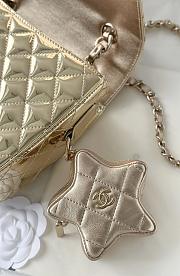 Colestore Chanel Backpack Gold 23.5x18.5x8.5cm - 4