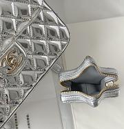	 Colestore Chanel Backpack Silver 23.5x18.5x8.5cm - 4