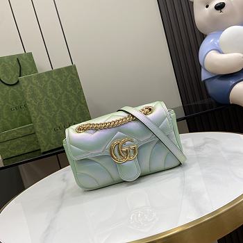 	 Colestore Gucci Marmont Green Size 14x23 x 6cm