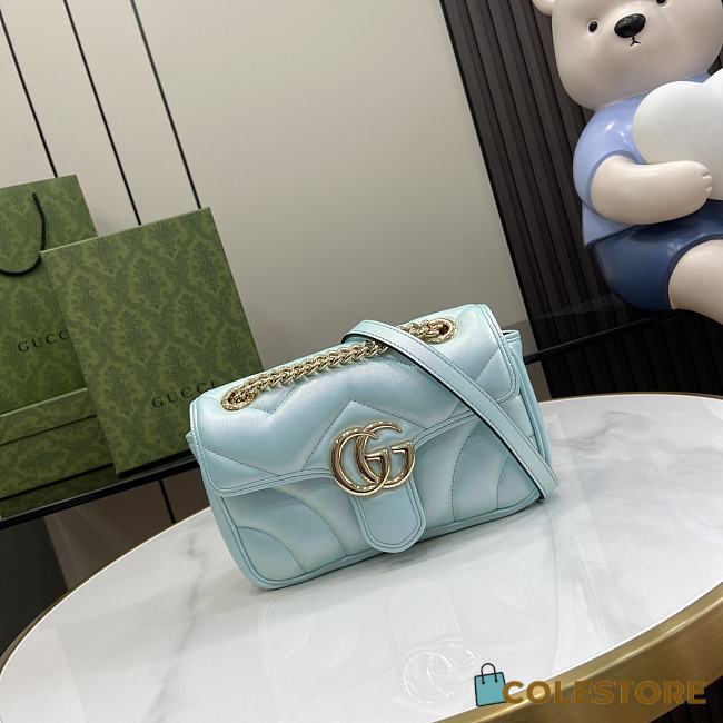 	 Colestore Gucci Marmont Blue Size 14x23 x 6cm - 1