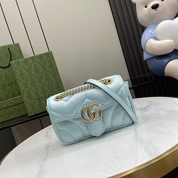 	 Colestore Gucci Marmont Blue Size 14x23 x 6cm