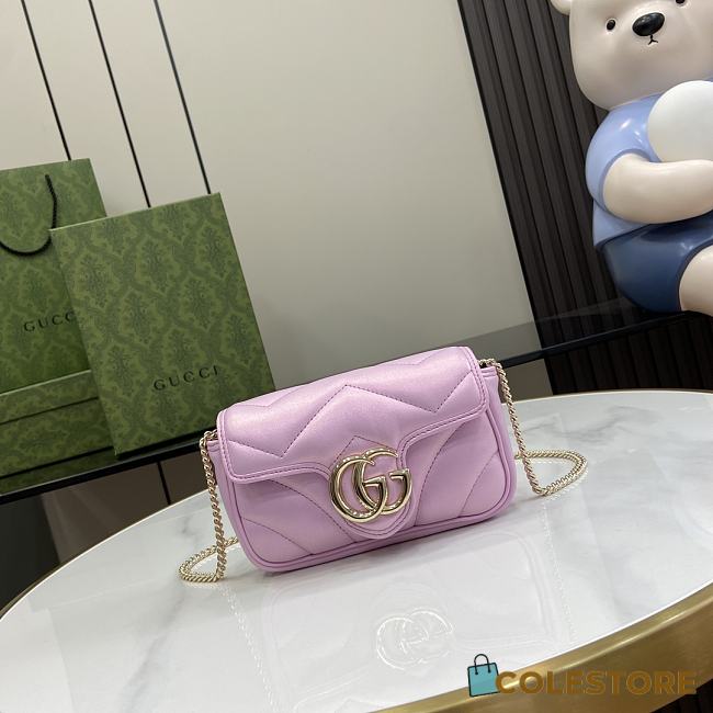 	 Colestore Gucci Marmont Pink Size 10 x 16.5x 4.5cm - 1