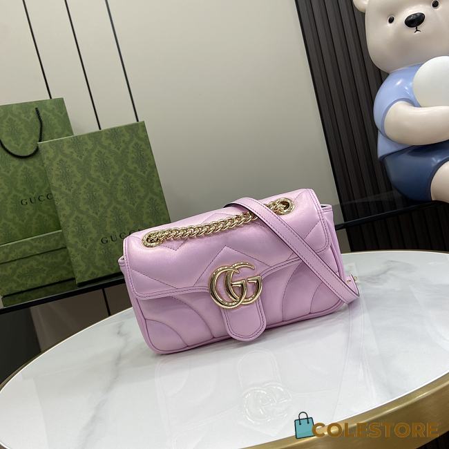 	 Colestore Gucci Marmont Pink Size 14x23 x 6cm - 1