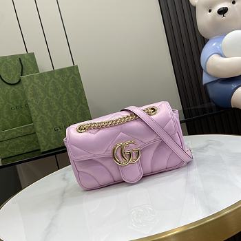	 Colestore Gucci Marmont Pink Size 14x23 x 6cm