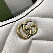 Colestore Gg Marmont Small Shoulder Bag White Leather  - 3
