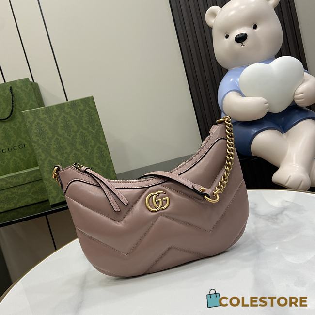 	 Colestore Gg Marmont Small Shoulder Bag Beige Leather - 1