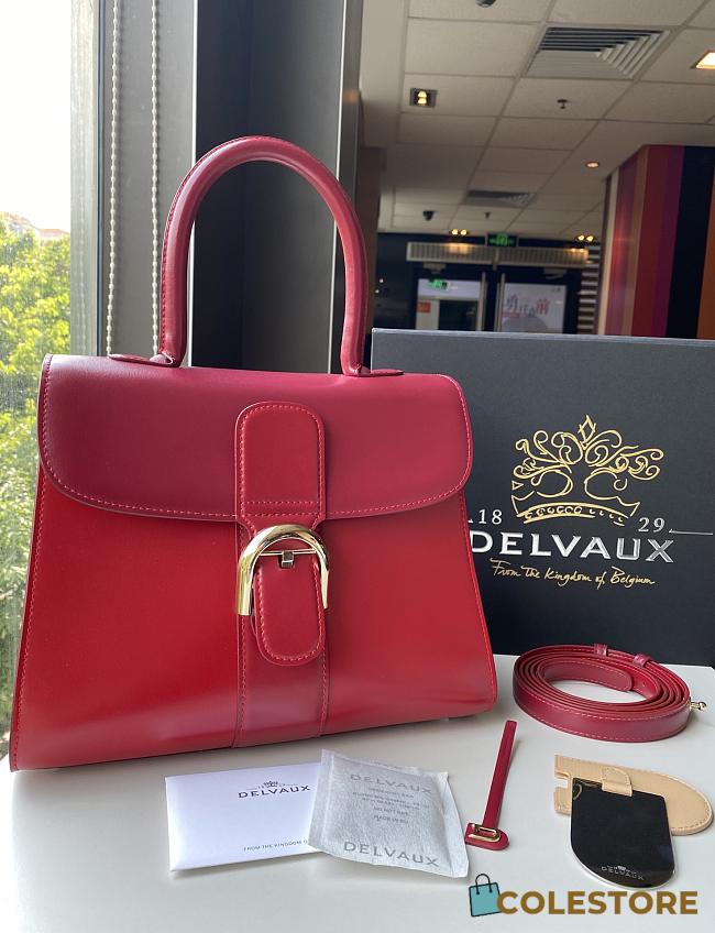 Colestore Delvauz Brillant Togo Red 28*13.5*22.5 - 1