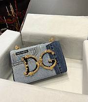 Colestore Dg Girls Bag In Patchwork Denim And Plain Calfskin  - 1