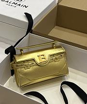 	 Colestore Balmain Smooth Leather B-Buzz 24 Gold Bag 19*12*7.5 - 1