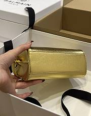 	 Colestore Balmain Smooth Leather B-Buzz 24 Gold Bag 19*12*7.5 - 4