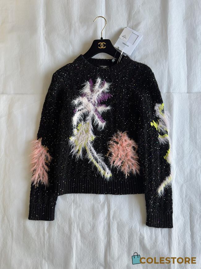 Colestore Chanel Sweater Black Bling Bling - 1