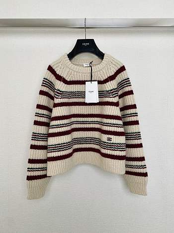 	 Colestore Celine Sweater White And Red