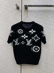 	 Colestore Louis Vuitton Women T-shirt Black  - 1