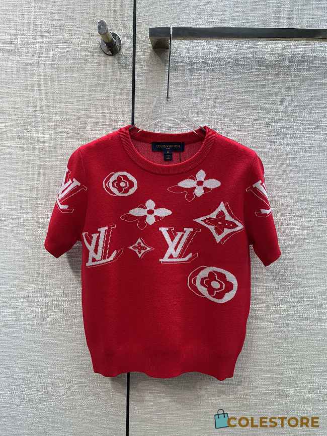 	 Colestore Louis Vuitton Women T-shirt Red - 1
