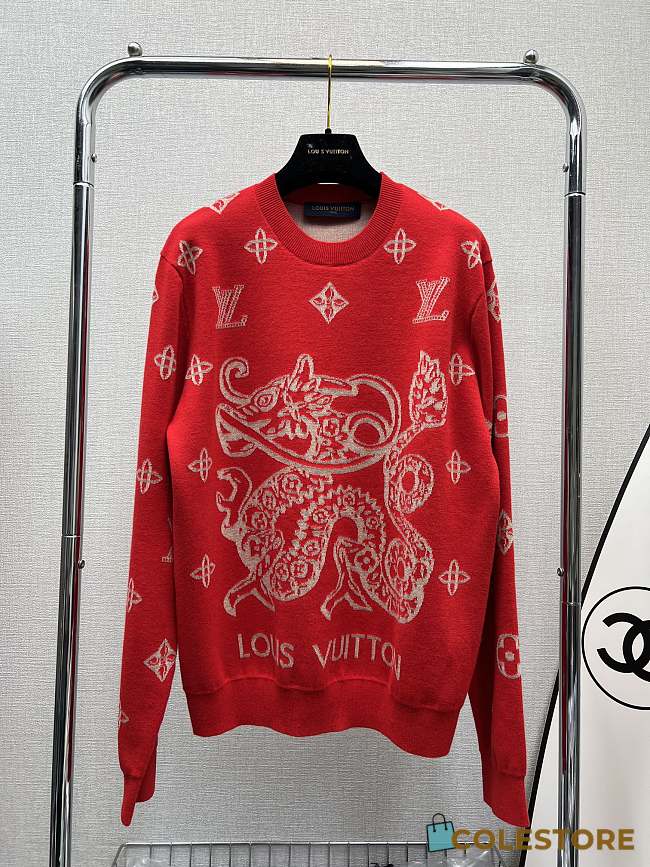 	 Colestore Louis Vuitton Sweater Red  - 1