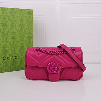 Colestore Gucci GG Marmont Pink  22*13*6cm