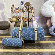 Colestore Louis Vuitton Papillon Monogram Denim M46830 Size 27*11*13cm - 1