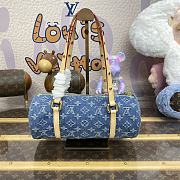 Colestore Louis Vuitton Papillon Monogram Denim M46830 Size 27*11*13cm - 5