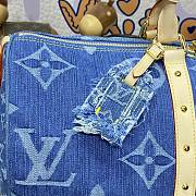 Colestore Louis Vuitton Keepall Bandoulière 45 Denim 45*27*20cm - 5