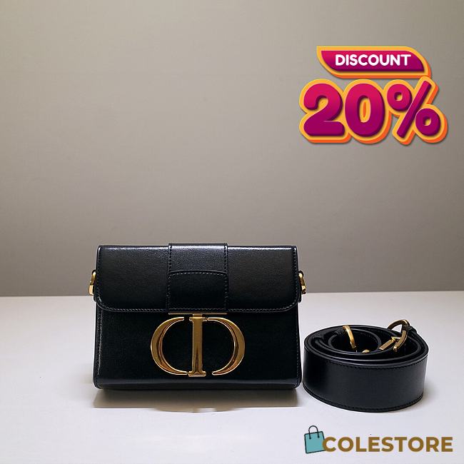 Colestore Dior 30 Montaigne Shiny Crinkled Lambskin White 17.5*11.5*5cm - 1