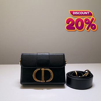 Colestore Dior 30 Montaigne Shiny Crinkled Lambskin White 17.5*11.5*5cm