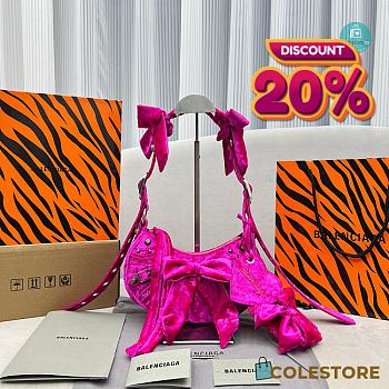 Colestore Balenciaga Le Cagole Shoulder Bag In Pink 26x16x9.9 cm