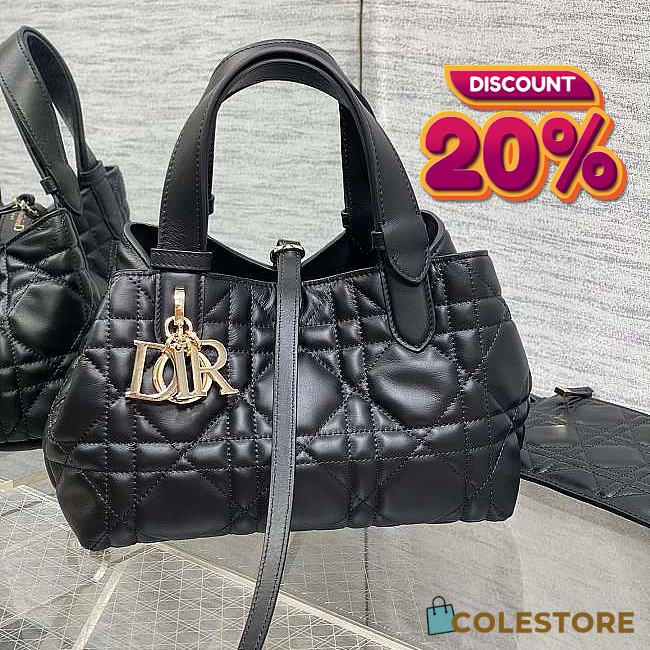 	 Colestore Dior Small Toujours In Black Size 23x15x15cm - 1