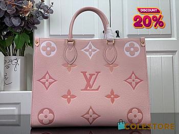 Louis Vuitton Onthego Mm Monogram Empreinte Pink Size 35 x 27 x 14 cm