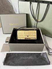 	 Colestore Tom Ford Mini Croco Gold Bag 18*9*3cm - 1