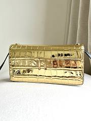 	 Colestore Tom Ford Mini Croco Gold Bag 18*9*3cm - 2