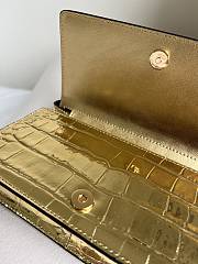 	 Colestore Tom Ford Mini Croco Gold Bag 18*9*3cm - 3