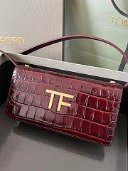 	 Colestore Tom Ford Mini Croco Red Bag 18*9*3cm - 3