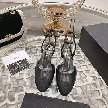 	 Colestore Chanel Sling Back Black 5cm