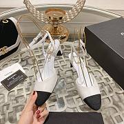 	 Colestore Chanel Sling Back White 5cm - 5