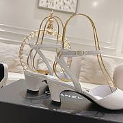 	 Colestore Chanel Sling Back White 5cm - 3
