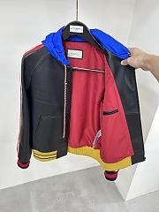 Colestore Gucci Stripe Leather Bomber - 3